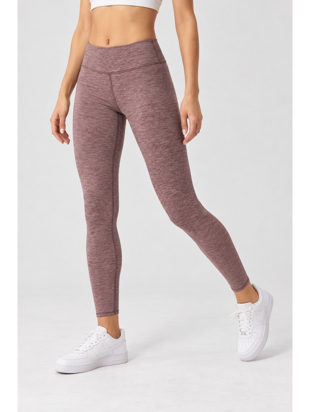 ALO Yoga High Waist Alosoft 7/8 Leggings Mauve Pink Heather Size Small 24”